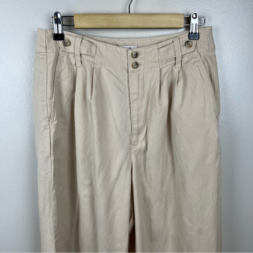 Madewell Harlow Wide Leg Pants in Cream size 6 - Picture 4 of 12